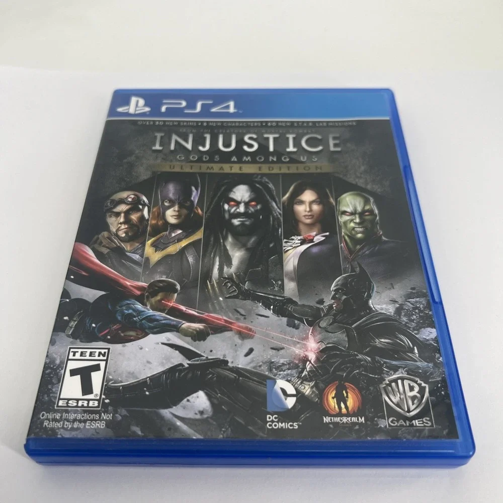 Injustice Gods Among Us Ultimate Edition Sony PS4, 2013 With Original Book